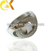 fashion CZ stainless steel ring